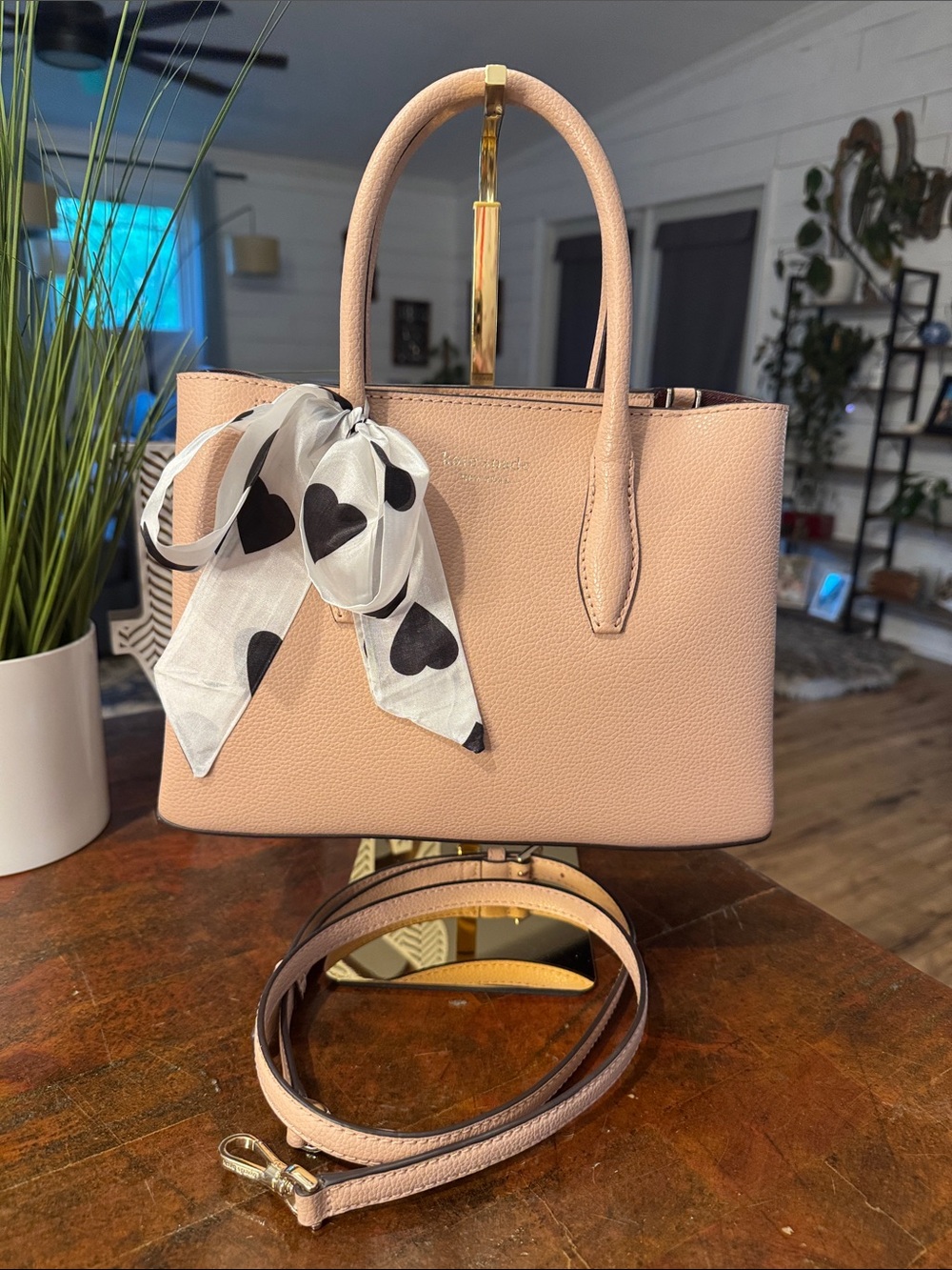 💕Kate Spade Eva Small Saffiano Leather Satchel - Blush